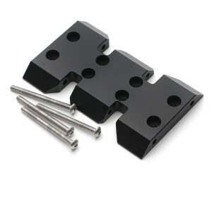 Aluminium Lower Center LCG Gear Box Bottom Skid Plate 1/10 RC AXIAL SCX10 SCX10-II SCX10-III CAPRA Buggy - Black - CAP-01/BK