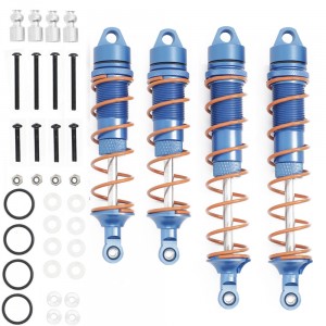ALUMINUM FRONT & REAR SPRING DAMPERS SET ARRMA RC 1/8 KRATON OUTCAST 6S BLX - BLUE - AR33021250/BU