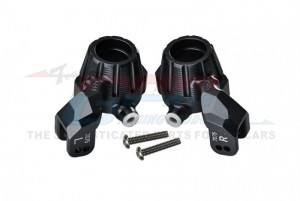 GPM TXMS021N ALUMINUM 7075-T6 FRONT STEERING BLOCKS 8937 TRAXXAS 1/10 MAXX MONSTER 89076-4 / 1/8 MAXX SLASH 6S 102076-4 - BLACK - TXMS021N-BK