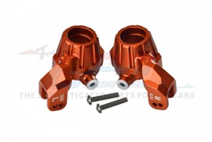 GPM TXMS021N ALUMINUM 7075-T6 FRONT STEERING BLOCKS 8937 TRAXXAS 1/10 MAXX MONSTER 89076-4 / 1/8 MAXX SLASH 6S 102076-4 - ORANGE - TXMS021N-OR