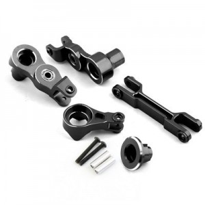 ALUMINIUM STEERING SAVER 7746 1/5 TRAXXAS X-MAXX 6S 8S MONSTER - BLACK - TRX7746/BK