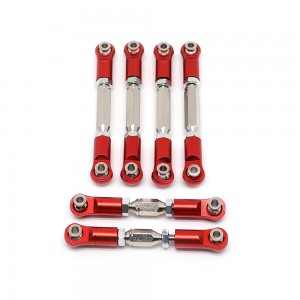 Aluminum Full Tie Rod Links Set AR330446 1/10 Arrma Senton / Vorteks / Typhon / Granite / Big Rock 6S BLX - RED - AR330446/RE
