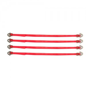Adjustable DIY Suspension Limiter Strap Bands 4-20cm For RC Axial Crawler SCX10 CAPRA Traxxas TRX-4 - RED - SLS01/RE