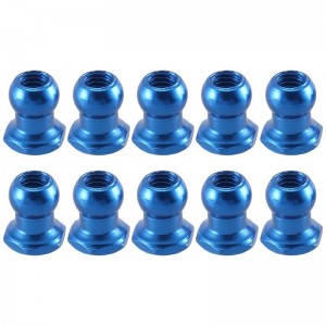 Aluminum Ball Stud Head Nut - 5mm 10pcs 53640 For TAMIYA TD4 TA08 XV02 1/10 RC Car - TAM-53640