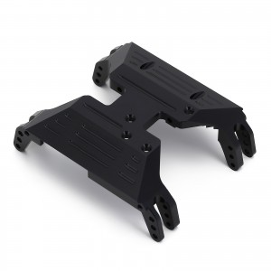 Aluminum Transmission Base Gearbox Mount For RC 1/10 Axial Racing Capra 1.9 Unlimited Trail Buggy AXI03004 - Black - CAP-002/BK