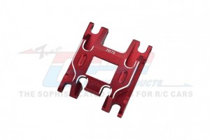 GPM TRX4M038B ALUMINUM 7075-T6 CHASSIS SKID PLATE 9736 TRAXXAS RC 1/18 4WD TRX-4M FORD BRONCO 97074-1 / LAND ROVER DEFENDER 97054-1 - RED - TRX4M038B-R
