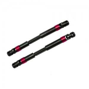 STEEL TRANSMISSION CVD DRIVE SHAFT AXIAL RACING SCX-6 JEEP JLU WRANGLER - RED - SCX6-01/RE