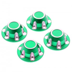 Aluminum Hex Wheel Hub Cap - 32mm 1/6 AXIAL SCX6 RC TRUCK AXI05000 - GREEN - SCX6-05/GR
