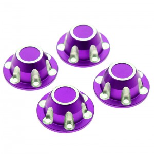 Aluminum Hex Wheel Hub Cap - 32mm 1/6 AXIAL SCX6 RC TRUCK AXI05000 - PURPLE - SCX6-05/PU
