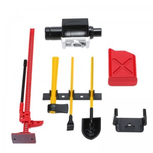 Scale Accessories 1/10 Scale Accessories Tool Hi-lift jack winch can axe toys for AXIAL RACING SCX10 / TRAXXAS TRX-4 - SC-TRX401