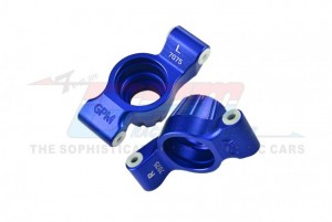GPM TXMS022N ALUMINUM 7075 REAR STUB AXLE CARRIERS 8952 TRAXXAS 1/10 4WD MAXX 89076-4 / WIDE MAXX MONSTER 89086-4 / TRAXXAS 1/8 MAXX SLASH 6S - BLUE - TXMS022N-B