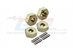 GPM AX2410X/3.0 BRASS 3mm THICK WHEEL HEX HUBS SET AXIAL 1/24 AX24 XC-1 CRAWLER AXI00003 - AX2410X/3.0-OC