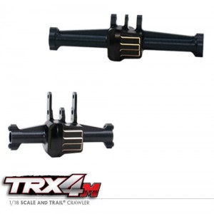 ALUMINIUM FRONT & REAR DIFF AXLE HOUSING 9741 1/18 Traxxas RC TRX-4M CRAWLER 97074-1 97054-1 - BLACK - TRX4-9741/BK