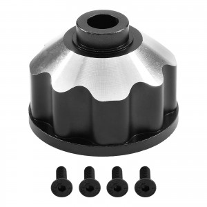 ALUMINUM DIFF CASE FOR FRONT / REAR / CENTER 8981 TRAXXAS 1/10 4WD MAXX 89076-4 / WIDE MAXX MONSTER 89086-4 - BLACK - TRX-8981/BK