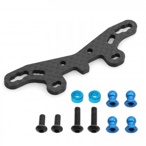 CARBON FIBER FRONT 54632 / REAR 54633 SHOCK TOWER FOR 1/10 TAMIYA TT-02 Type S Chassis Car - TAM-54632