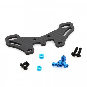 CARBON FIBER FRONT 54632 / REAR 54633 SHOCK TOWER FOR 1/10 TAMIYA TT-02 Type S Chassis Car - TAM-54633