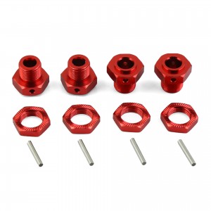 ALUMINUM WHEEL HUB NUT -17mm ARA310998 AR310906 ARRMA 1/10 KRATON / OUTCAST 4X4 4S BLX - RED - ARA310998/RE