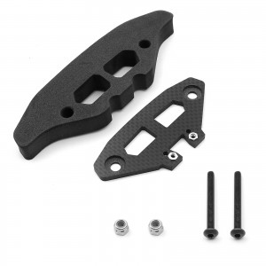 Carbon Fiber Upper Plate W/ Foam Bumper TAMIYA 1/10 XV-02 Pro Chassis Car 58707 - XV02-02