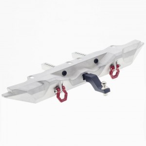 Aluminum Rear Bumper With D-Rings Tow Hooks 1/10 AXIAL RACING SCX10 / TRAXXAS TRX-4 RC Crawler Truck - TRX4-330RA/SI