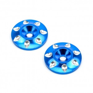 Unversial Aluminum Rear Wing Washer For 1/10 1/8 off-Road Racing Buggy Truggy - BLUE - AS-WW01/BU