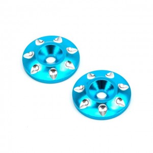 Unversial Aluminum Rear Wing Washer For 1/10 1/8 off-Road Racing Buggy Truggy - LIGHT BLUE - AS-WW01/LB