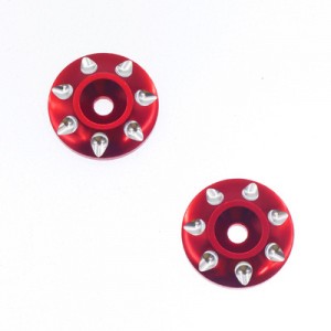 Unversial Aluminum Rear Wing Washer For 1/10 1/8 off-Road Racing Buggy Truggy - RED - AS-WW01/RE