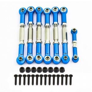 Aluminum Full Front & Rear Tie Rod Links Set For 1/10 RC TRAXXAS SLASH 2WD Truck - BLUE - SLA2WD-03/BU