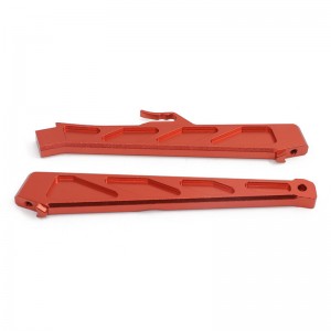 ALUMINUM FRONT & REAR CHASSIS BRACE AR320445 ARRMA 1/7 MOJAVE / 1/8 TALION 6S BLX - RED - AR320445/RE