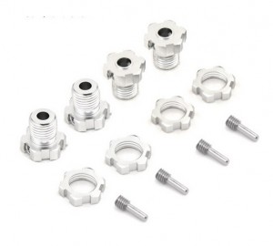 Aluminum Splined Wheel Hubs -17mm 5353X TRAXXAS 1/10 E-Maxx T-Maxx 2.5 Revo 3.3 Summit Monster Truck - TRX-5353X/S