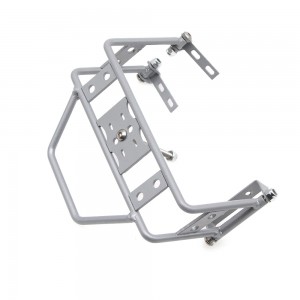 Metal Rear Bumper Spare Tire Frame Mount For 1/10 TRAXXAS TRX-4 AXIAL SCX10 Crawler Truck - SILVER - TR4-011/SI