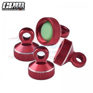GPM SLADP/CAP Aluminum Damper Top 7075 For TRAXXAS Slash Bandit Drag Slash Rustler Stampede T-Maxx - RED - SLEDP-CAP/RE
