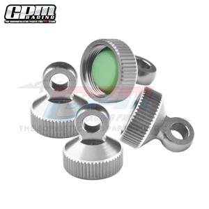 GPM SLADP/CAP Aluminum Damper Top 7075 For TRAXXAS Slash Bandit Drag Slash Rustler Stampede T-Maxx - SILVER - SLEDP-CAP/SI