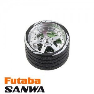 Aluminum 5 Spoke Transmitter Steering Wheel SANWA MT5 M12 FUTABA 4PK M12 M17 FLYSKY NOBLE NB4 - TW05SI/BK