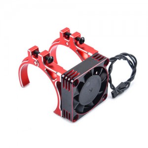 Aluminum Motor Heatsink Cooling Fan 30mm x 30mm For 1/10 RC TAMIYA Car - RED - HSM3030/RE
