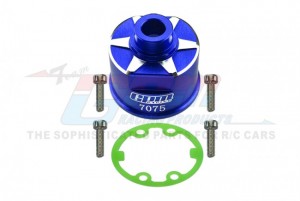 GPM ER011N ALUMINIUM 7075-T6 FRONT/REAR DIFF CASE 3978 TRAXXAS E-REVO SLASH RUSTLER - BLUE - ER011N-B