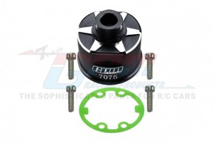 GPM ER011N ALUMINIUM 7075-T6 FRONT/REAR DIFF CASE 3978 TRAXXAS E-REVO SLASH RUSTLER - ER011N-BK