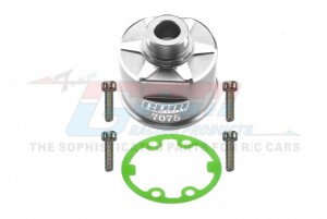 GPM ER011N ALUMINIUM 7075-T6 FRONT/REAR DIFF CASE 3978 TRAXXAS E-REVO SLASH RUSTLER - SILVER - ER011N-S