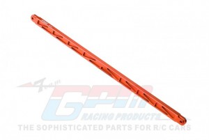 GPM MAF025N ALUMINUM 7075-T6 CHASSIS BRACE ARA320502 ARRMA 1/7 4WD LIMITLESS V2 / INFRACTION BASH TRUCK - ORANGE - MAF025N-OR