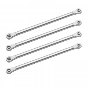 Aluminum Upper 4 Bar Suspension Links Set LOS244009 LOSI 1/8 LMT SOLID AXLE MONSTER LOS04022 - SILVER - LOS244009/SI