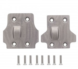 Stainless Steel Front & Rear Chassis Skid Plate For ARRMA 1/8 Kraton Notorious Outcast Senton Talion Typhon 6S BLX - AR-MAS331FR