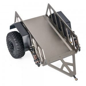Aluminum Trailer Set 1/10 TRAXXAS TRX-4 TRX-6 AXIAL SCX10 CRAWLER - GREY - TRX4T-01/GR