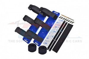 GPM XRT0126 ALUMINUM 7075-T6 BATTERY HOLD-DOWN SET TRAXXAS 1/6 4WD XRT MONSTER 8S 78086-4 - BLUE - XRT0126-B