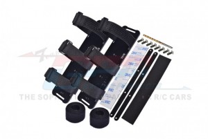 GPM XRT0126 ALUMINUM 7075-T6 BATTERY HOLD-DOWN SET TRAXXAS 1/6 4WD XRT MONSTER 8S 78086-4 - XRT0126-BK