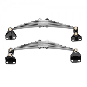 Steel Front Suspension Leaf Spring Lifting Set 1/14 RC TAMIYA TRACTOR TRUCK MAN SCANIA - Reinforced - TRA001/BK