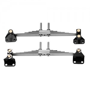 Steel Front Suspension Leaf Spring Lifting Set 1/14 RC TAMIYA TRACTOR TRUCK MAN SCANIA - TRA002/BK