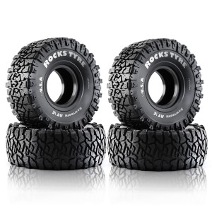 1.9 Inch 120mm x 48mm Rubber Tire Set For 1/10 RC Rock Crawler TRAXXAS TRX-4 AXIAL SCX10 - TY190004