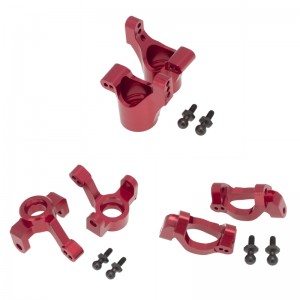 Aluminum Front Steering Block C-Hub Rear Stub Axle Carrier 7532 7552X 1/18 RC Traxxas LaTrax Teton - TRX-7532/RE