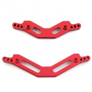 ALUMINUM FRONT & REAR DAMPER MOUNT ARRMA 1/10 4WD GRANITE BIG ROCK SENTON 4X4 3S BLX - RED - MAG02830/RE