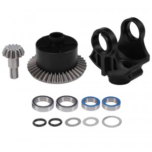 Aluminum Differential Yoke W/ Diff Case Set 37T 13T ARRMA 1/10 KRATON SENTON BIG ROCK GRANITE OUTCAST - BLACK - AR310872/BK