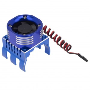 Aluminium Motor Cooling Fan HeatSink Mount - 42mm TRAXXAS 1/10 MAXX E-MAXX E-REVO SUMMIT TRUCK - BLUE - MHS008/BU